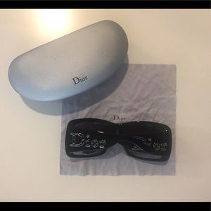 Dior Logo Adventura Black Sunglasses